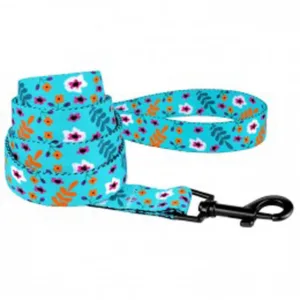 59/1413/Т Повідець д/собак Urban квіти XS (Дов.- 152см. Шир.- 10 мм) ментол