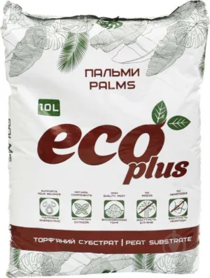 Торф'яний субстрат "ECO PLUS" 10л "Для пальм"