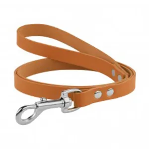 471604/Т Повідець д/собак шкір. Classic з хром. фур. (Розмір S ш 16мм, до 120см) гірчичний
