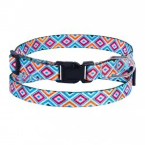 44/1121/Т Нашийник д/собак Urban гуцульс. заст. пласт XS (Об. шиї 18-28 см Шир -10мм) синій