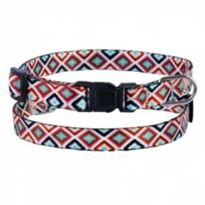 44/1124/Т Нашийник д/собак Urban гуцульс. заст. пласт. XS (Об. шиї 18-28 см Шир -10мм) коричн