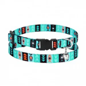 49/1336/Т Нашийник д/котів Urban пластик.пряжка з дзвіночк.Інки XS (Об. шиї 18-28см Шир-10мм)