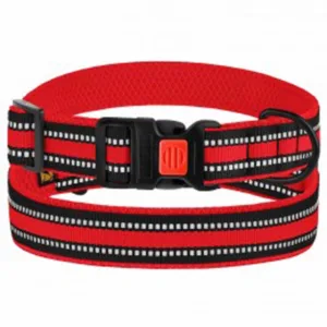 52/1603/Т Нашийник д/собак Mesh (розмір L, обхват шиї 35-53 см, ширина 25мм) червоний