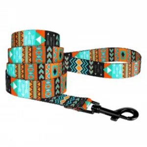 59/1335/Т Повідець д/собак "Tribal" орнамент ацтеки XS (Дов. - 152 см. Шир. - 10 мм)