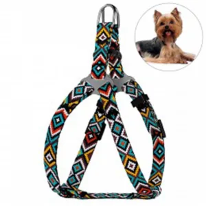 69/1373/Т Шлея д/собак "Tribal" Гуцульс XS (Об.груд. -33-40 см Шир- 10мм) ментол