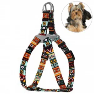 69/1383/Т Шлея д/собак "Urban" Етнічн XS (Об.груд.-33-40 смШир- 10мм) ментол