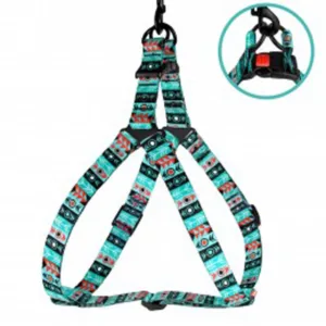 70/1336/Т Шлея д/собак "Tribal" орнамент стрілки S (Об.груд. 40-53 см Шир. - 16мм)