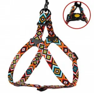 72/1375/Т Шлея д/собак "Tribal" Гуцульс L (Об.груд.-58-71 см.Шир- 25мм) помаранч