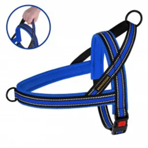81302/Т Шлея д/собак Mesh Скандинавська (розмір L),обхв.груд- 48см,обхв жив-54-68см синій
