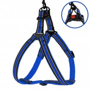 82202/Т Шлея д/собак "Стандарт" Mesh (Розмір L обх. груд. клітини 58-71см, шир.-25мм) синій