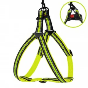 82205/Т Шлея д/собак "Стандарт" Mesh (Розмір L обх. груд. клітини 58-71см, шир.-25мм) лимонний