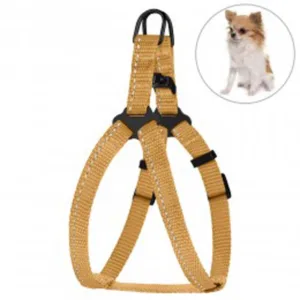 68/1226/Т Шлея для собак "Active" BronzeDog світловідб. (обхват грудної клітини 24-30см, ширина-10мм