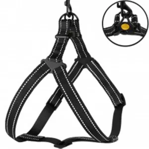 72/1301/Т Шлея для собак "Active" ТМ BronzeDog чорна Обхват грудної клітини 58-71 см Ширина - 25 мм