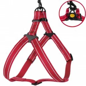 72/1303/Т Шлея для собак "Active" ТМ BronzeDog червона Обхват грудної клітини 58-71 см Ширина - 25 м