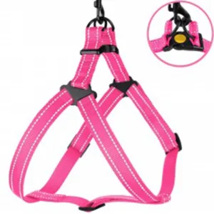 72/1306/Т Шлея для собак "Active" ТМ BronzeDog рожева Обхват грудної клітини 58-71 см Ширина - 25 мм