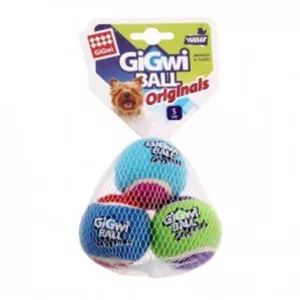 6119 Іграшка д/собак Набір Тенісних М'ячів GiGwi Ball Originals, S 4.8см, 3шт/уп