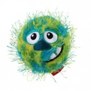 6201 Іграшка д/собак М'яч GiGwi Plush Friendz з пищалкою в середині, голубий з жовтим, S