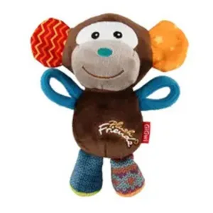 6286 Іграшка д/собак Мавпа GiGwi Plush Friendz Monkey with squeaker, М