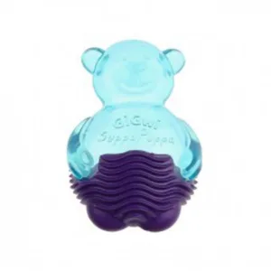 6708 Іграшка д/цуценят Ведмежа GiGwi Suppa Puppa bear, XS  blue/purple
