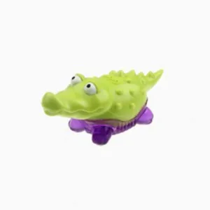 6983 Іграшка д/цуценят Крокодил GiGwi Suppa Puppa Alligator, XS Green/purple