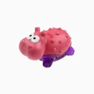 6985 Іграшка д/цуценят Бегемот GiGwi Suppa Puppa Hippo, XS  Pink/clear purple