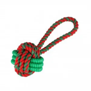 K90714C5 Іграшка д/собак Barksi TPR ring with rope ball, L