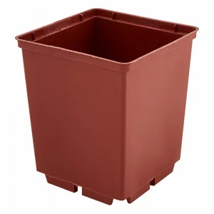 Вазон 119024 д/розсади квадратний 12,0 * 19,5см. (теракот)