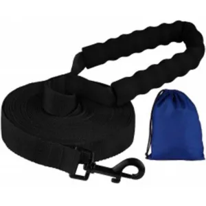 25201/Т Повідець д/собак Active нейлон. з м'якою ручкою S (Дов.-6м Шир. - 25мм)Чорний