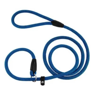 45362/Т Повідець-удавка для собак "Active"ТМ "BronzeDog" шахмати чорно-блакитний Довжина–183см Діаме