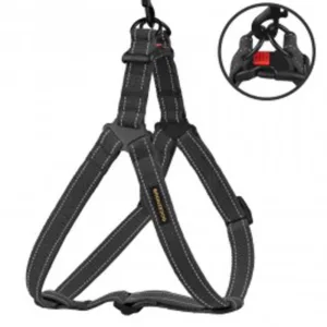 70/1511Б/Т Шлея для собак BronzeDog Брезент Стандарт Рефлекторна(16мм),розмір S,обхв.груд-40-53см гр