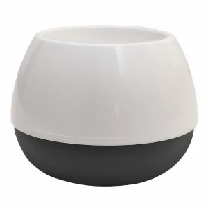 Вазон 127070 "Smile" d10см. (_білий/граніт)