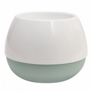 Вазон 127070 "Smile" d10см. (_білий/полин)