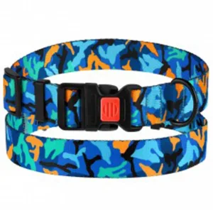 50/1362/Т Нашийник д/собак Urban Camo, S, (Об.шиї 25-33 см. Шир.- 16см) синій