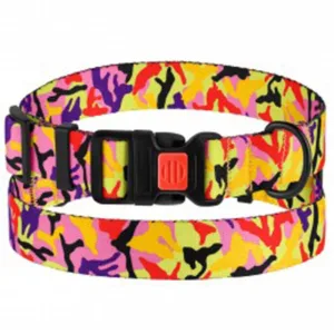 52/1364/Т Нашийник д/собак Urban Camo, L, (Об.шиї 35-53 см Шир.-25мм) оранж