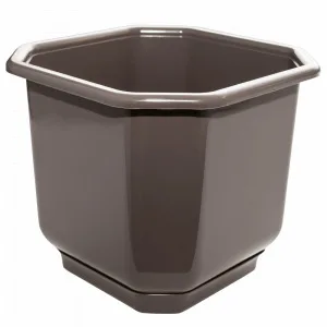 Вазон 112021 "Дама" з підст 36*36 (капучіно)