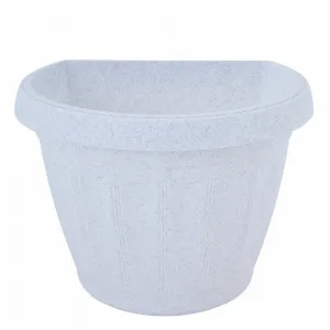 Вазон 113067 "Терра" настінний 22*16см (білий флок)