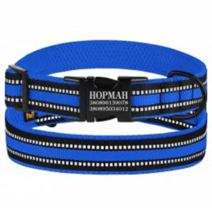 48/1602/Т Нашийник д/собак Mesh Метал (розмір L, обхват шиї 35-53 см, ширина 25мм) синій