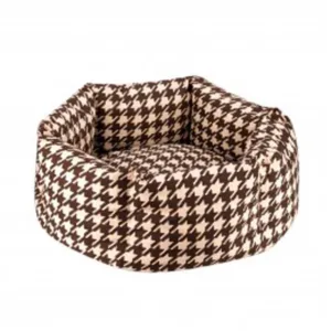 1212108 Лежанка кругла бязева Comfort S 35 см коричнева