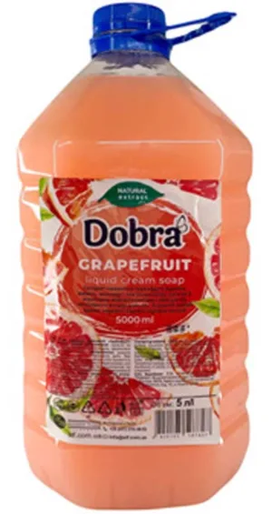 "DOBRA" Крем-мило туалет."Грейпфрут" пляшка 5.0 л