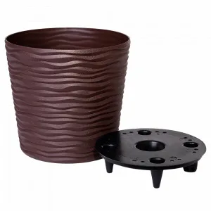 Вазон "Ф'южн" зі вст. низький 115087 (d16х14,5см мокко/6)