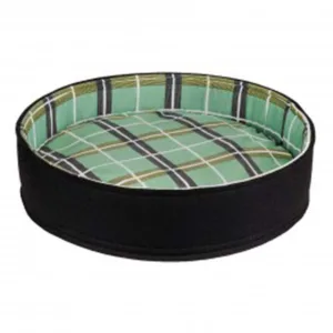 367305 Бортик круглий бязь+фетр Comfort M 50*12 см чорно-зелений