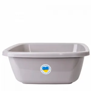 Таз 121044 квадратний 14л (какао)