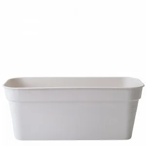 Вазон 115020 "Глорія" балконний 40*18 (біла роза)