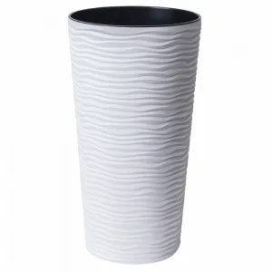 Вазон "Ф'южн" 115045 (d16х30см БІЛИЙ)