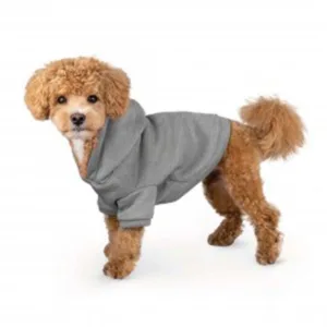 155411 Худі для собак ТМ Barksi Textile, розмір M, сірий