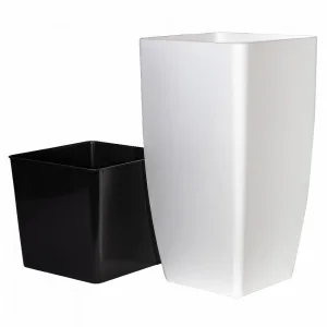 Вазон 115036 "Квадро" 16*16*30 (БІЛИЙ)