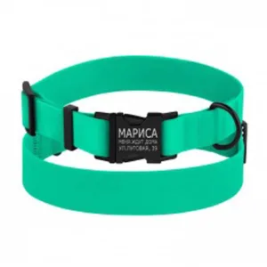 46/6135/Т Нашийник д/собак Surf, метал пряжка S (Об.шиї-25-33см,Шир-16 мм) зелений