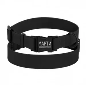 66/6131/Т Нашийник д/собак Surf ,метал пряжка XL (Об. шиї-43-66см.Шир.--25 мм) чорний