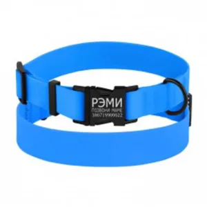 66/6132/Т Нашийник д/собак Surf ,метал пряжка XL (Об. шиї-43-66см.Шир.--25 мм) блакитн