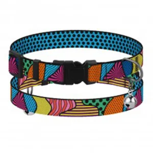 49/8713 Нашийник для Котів BronzeDog Urban ART (Обхв-18-28см Шир-10мм) Полі